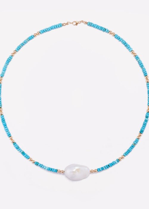 AQUA EVA TURQUOISE NECKLACE 4MM