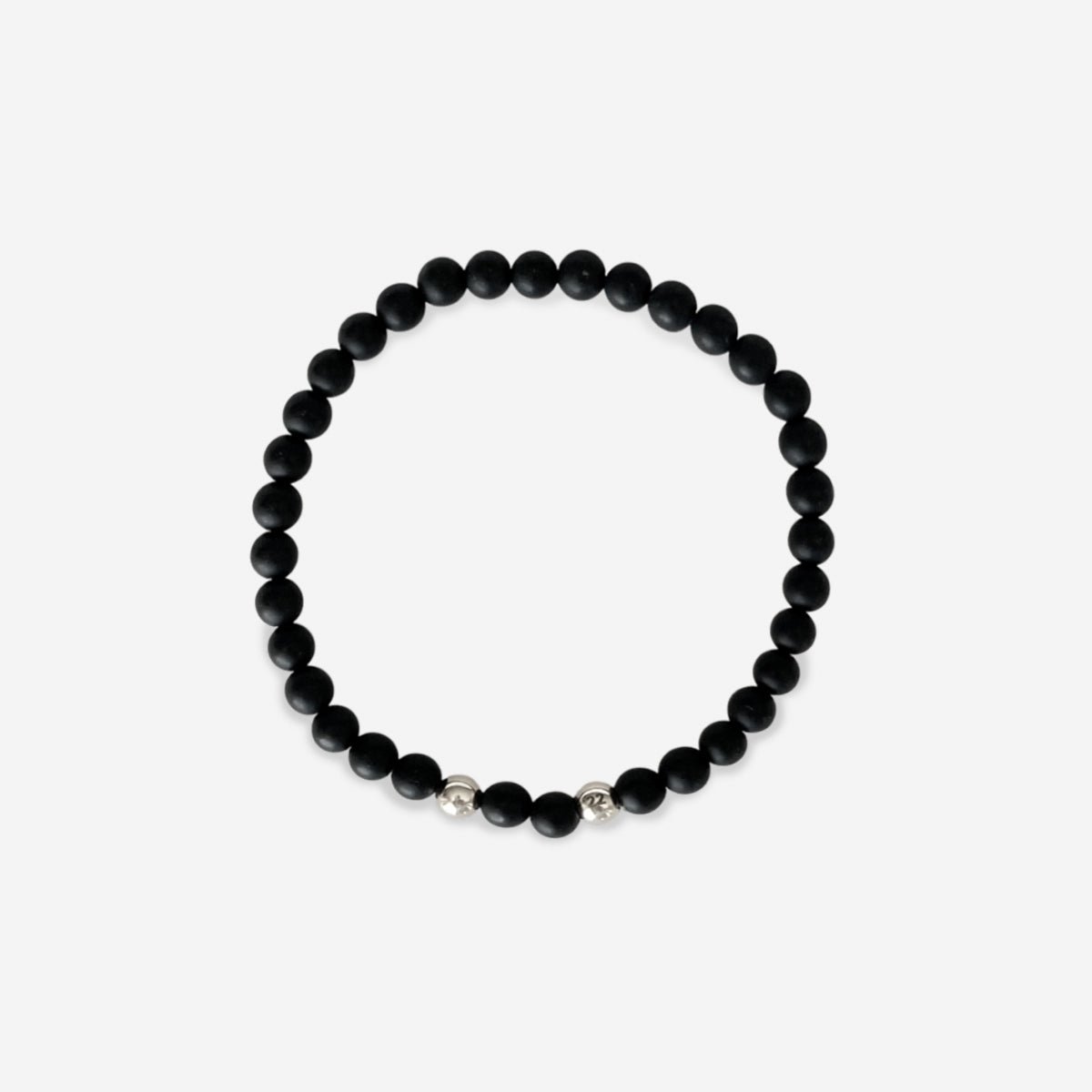MINI RAMI ONYX BRACELET 4MM - 2 BEADS (CHILD) - Image 2