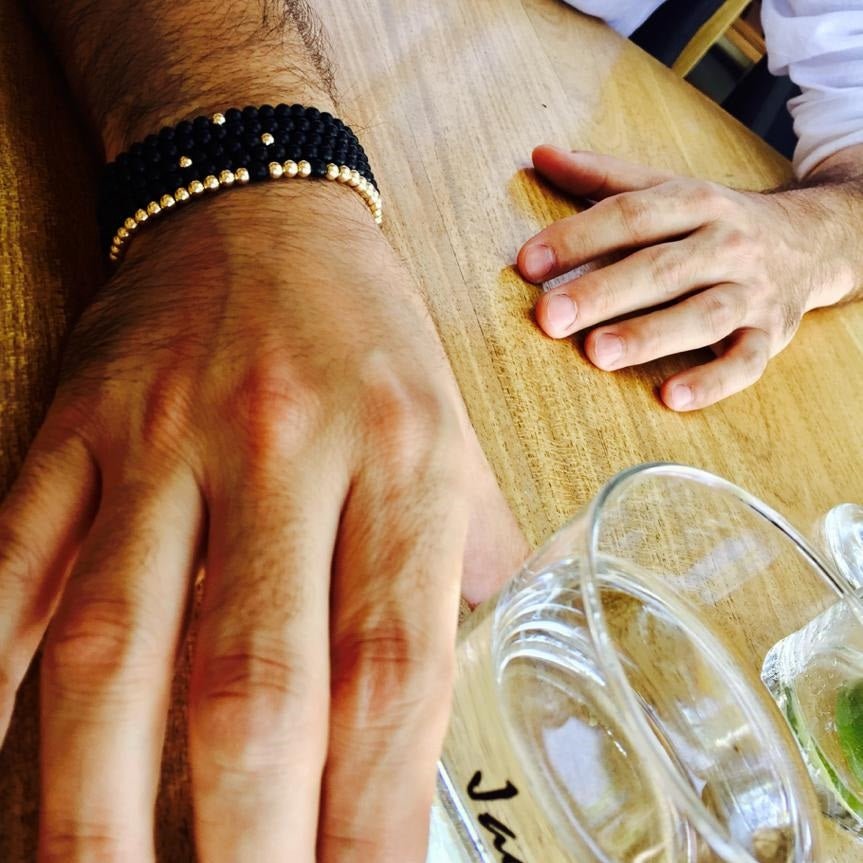 MINI RAMI BRACELET 4MM - 2 BEADS - Image 2